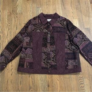 Breckenridge Woman Purple Tapestry Jacket